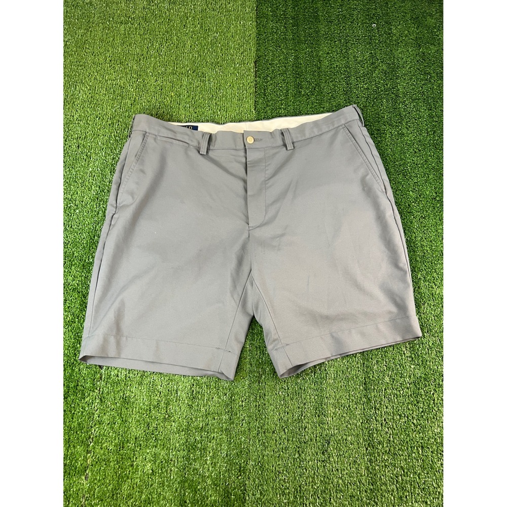 Polo Ralph Lauren Mens Gray Performance Golf Shorts Size 38 Flat Front Classic